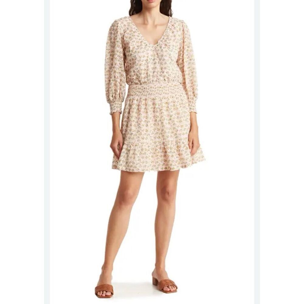 NSR Floral Spring Long Sleeve Dress XS